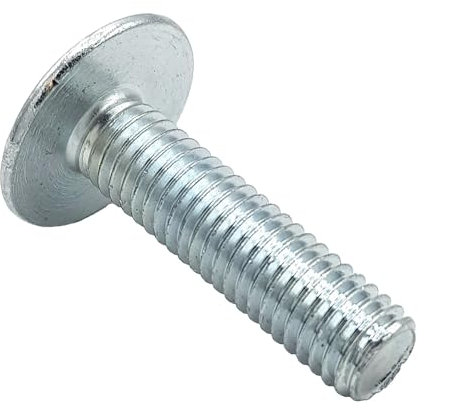 Flachrundschrauben Bordwandschrauben mit Schlitz Gewinde bis Kopf Stahl galv. verz. M 8 x 60-200 Stk