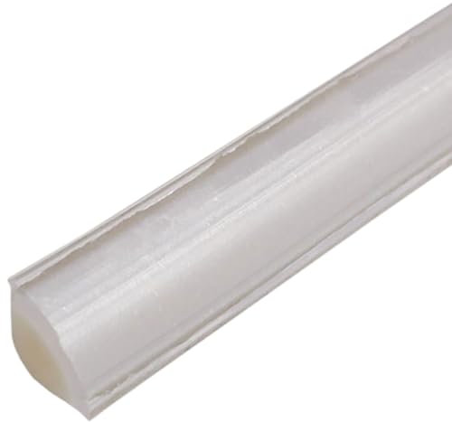 COYOUCO Moldura despegable y adhesiva, cinta de calafateo autoadhesiva para esquinas de fregaderos, encimeras de cocina, baños, zócalos - Moldura adhesiva de 15 mm por 5 m,C