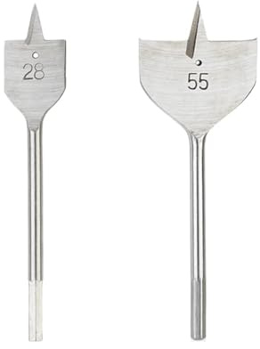 Aqxymju Juego de Herramientas de carpintería duraderas, 1 Uds., 6-55mm, Taladro Plano, taladros Planos de Madera de Acero con Alto Contenido de Carbono, Brocas de Espada for carpintería (Size : 50mm