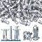 ORTAVA Hohlraumdübel Metall M4x20, 20 Stück Jack Nuts Petal Nuts Expansion Nut Hohlraumdübel Set, Hohlraum Metallanker für Befestigungen Hohlwänden, Gipskarton und Eisenblech