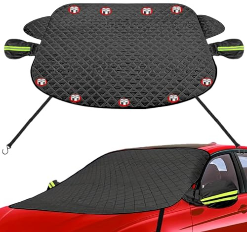 Housse de pare-brise anti-gel, housse de neige magnétique pour pare-brise de voiture - Housse de protection contre le gel pour pare-brise d'hiver | Pare-neige coupe-vent avec bords magnétiques pour ca