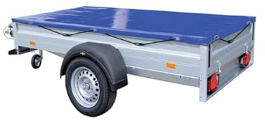 Waterproof Trailer Covers Tarp Tie Down with Bungee Cord (Heavy Duty Cargo Tarpaulin) (4FT X 3FT)
