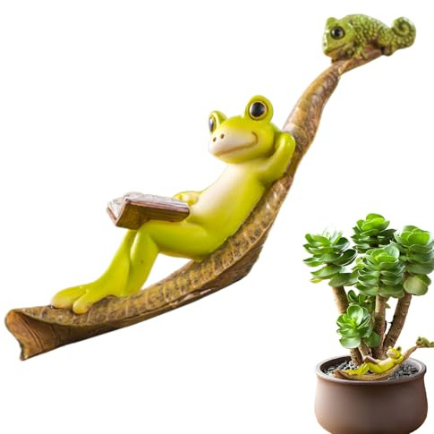 WJnflQN Figura in resina sintetica carina giardino delle fate | Decorazione per terrazze per giardini, uffici, prato, tavolo da tavolo da lavoro, stagno, casa, esterno, famiglia e amici