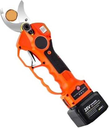 YVAAASIYC Cesoie da potatura Professionali elettriche for, cesoie a Batteria 25 V for impieghi gravosi con Motore Ricaricabile 2 pacchi