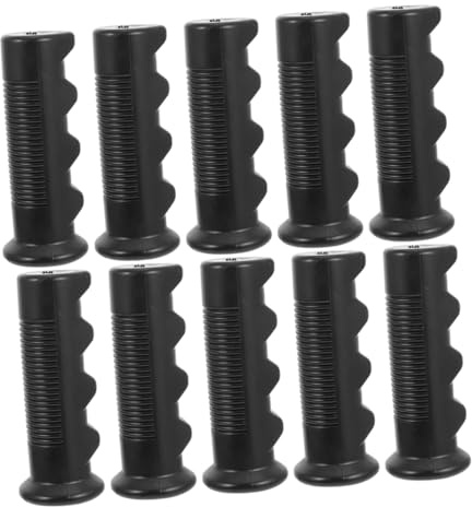 Alasum 6 Stück Rutschfeste Handgriffhüllen aus Gummi für Rollstuhl und Mechanische Griffe mit 18mm Durchmesser Verbessert Griffkontrolle und Verschleißfest