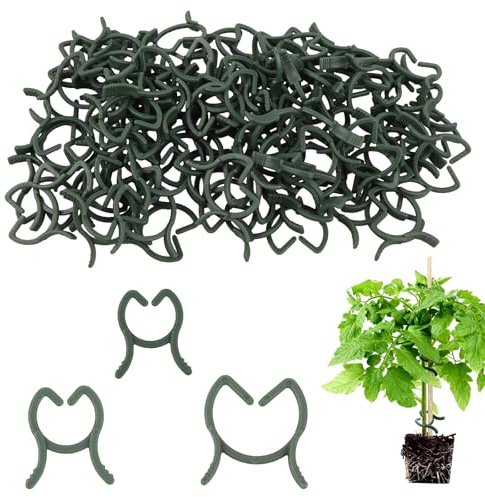 300 Stücke Pflanzenclips Pflanzenklammern,Pflanzenclips für Kletterpflanzen | Wiederverwendbar, 3 Größen Tomatenclips, Ideal für Gartenarbeit und Professionelle Pflanzenpflege