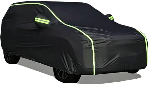 SJMDMZD Vattentätt Bilöverdrag För Utomhusbruk, Komplett Fordonsskydd Black B S 4150 * 1800 * 1500