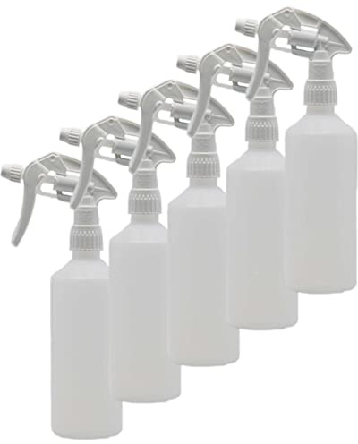Trade Chemicals 5 x Twist Type Trigger Spray Bottles 500ml Industrial, Vale | Translucent Bottles with Industrial Trigger Sprays - 5 Pack Chemical resistant to Fluronation Level 2 We provide the larger s
