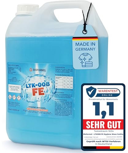 BioFormel LTK008 FE | Hygiene Waschmittel | Desinfektionswaschmittel | Wirkt desinfizierend für Ihre Kleidung | Konzentrat | Made in Germany (5L)