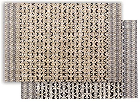 Set de table Kadra naturel/noir 33 x 45 cm Winkler