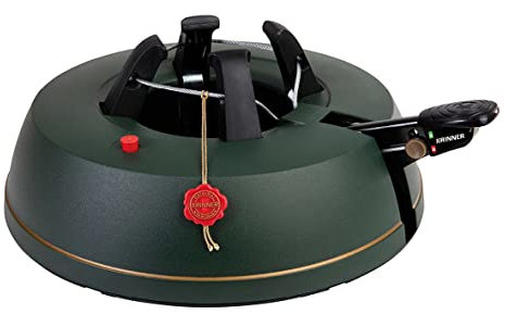 KRINNER® Comfort Grip S Christbaumständer Weihnachtsbaumständer inkl. Fußpedal Einseiltechnik mit 3,0 Liter Wassertank für Baumhöhe bis 2,3m Made IN Germany 94215, Grün (Matt)