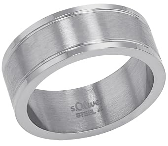 s.Oliver Ring Edelstahl Herren Ringe, Kommt in Schmuck Geschenk Box