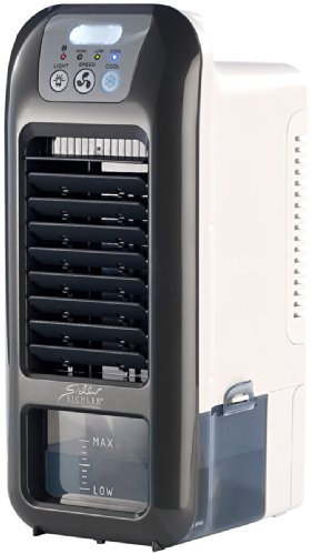 Sichler Haushaltsgeräte Luftkühler Akkubetrieb: Mobiler Akku-Verdunstungs-Luftkühler mit LED-Licht (Versandrückläufer) (Mini Klimaanlage, mit Wasserverdunster)