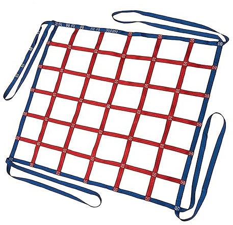 Hängendes Frachtnetz - Flaches Nylonnetz, Reißfest Anhängernetz, Kletternetz Kinder Outdoor, Kajakdeck Gepäcknetz, Für Industrielle Be Und Entladewerkzeuge, Last 0,3-3,5 Tonnen (Size : 4 X 4M/Mesh 20