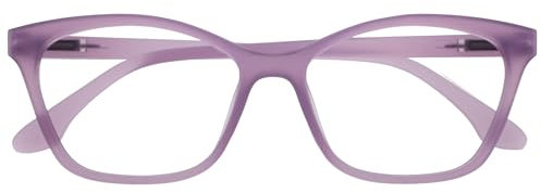 OPULIZE KAT Occhiali da Lettura - Montatura a Occhi di Gatto - Viola Opaco - Uomo e Donna - Cerniere a Molla - R59-5 - +1.50