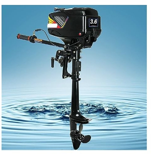 VCHICS Außenbordmotor, Bootsmotor, 4-Takt-Außenbordmotor mit 3,6 PS, Bootsmotor, aufblasbarer Bootsmotor für Fischerboote, Schlauchboote, Schlauchboote