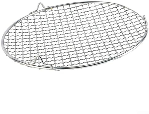 Hasaller Camping-Grillrost, rundes Grilltablett, Edelstahl-Grillnetz mit 2 cm Beinen, Mehrzweck-Grillrost (35 cm), USBYF882W53L5EAA508U663P7VP7
