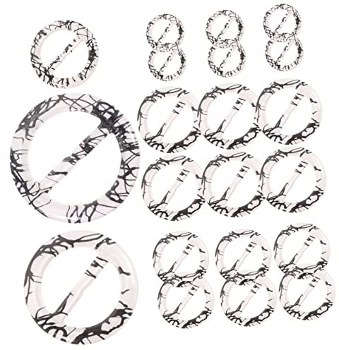 SEWOART 30er Set Runde Schalschnallen Japanischer Harzknopf Modischer Schalclip Für T-shirt Und Schal