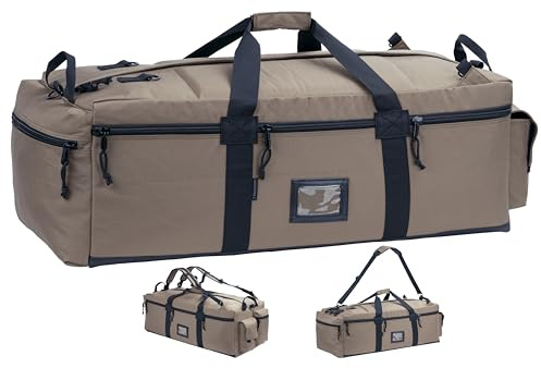 Backferry Grand Sac Style Militaire d'équipement Tactique et de Sport avec Sangles de Transport Amovibles 80 litres, Kahki