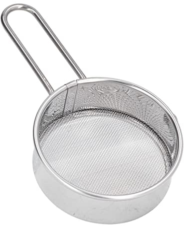 Mini-Mehlsieb aus Edelstahl, Rund, 40 Mesh, Professionelles Kleines Mehlsieb für Heimbäckereien, Konditoreien (Ein Mini-Mehlsieb)