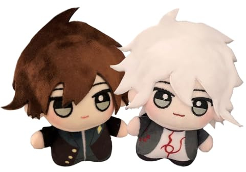 Xinchangda Nagito Komaeda - Figura de almohada de anime Naegi Makoto Lindo cojín de peluche periférico para fanáticos de 10 cm