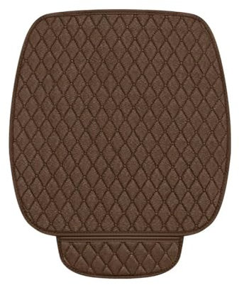 XBDYGS Autositzkissen Autositzbezug Atmungsaktives Sitzkissen Bequemer Sitz Auto-Vorder- Und Rücksitzbezug Innenausstattung Autositzbezug(Brown)