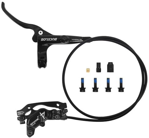 BUCKLOS HD-M735 MTB 4 Pistons Hydraulic Disc Brake Set Pre-Bled