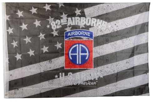 Drapeau sur le thème de la Seconde Guerre mondiale – US 82nd Airborne
