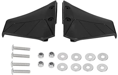 ABS -Kunststoff -Tragflächen -Marine Yacht Boat Enigne Hydro Stabilisator Flosse 4-50 PS Außenborder Jet Skifahrer Schwarz