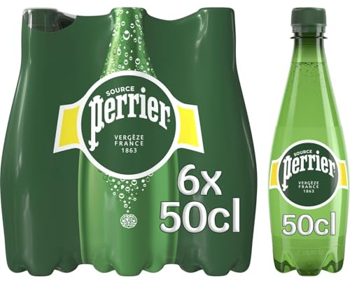 PERRIER – Eau Minérale Gazeuse Rafraîchissante, Effervescence Naturelle et Pure (Pack 6 x 50cl)