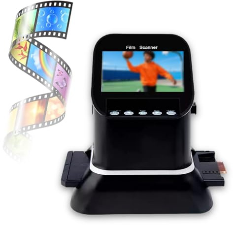Digital Film Scanner 120 High Resolution Supports 5 Sizes of 120 Film with 1080P LCD Converts 35mm 135 126 127 Negatives and Slides to Digital