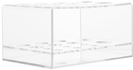 TOPBATHY Étui de Rangement Acrylique Transparent pour Pinceaux à Maquillage Organisateur de Rangement Cosmétique à Compartiments