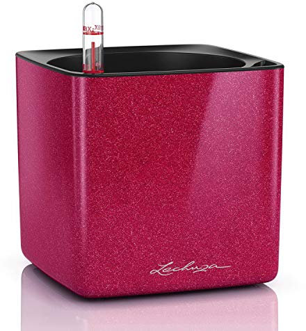 LECHUZA CUBE Glossy 14 cherry pie highgloss glitter 13514