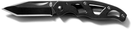 Gerber Taschenklappmesser mit glatter Klinge und Taschenclip