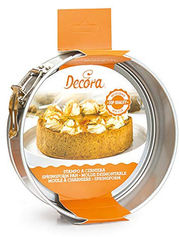 Dream' s Party Teglia Tonda Professionale per Torte e Dolci - Tegame Stampo Tondo con Cerniera - in Acciaio Antiaderente - tegame da Forno Professionale per Torte e Dolci (Ø 28 X H 7 cm)