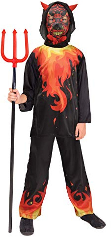 Ciao Demone dell'Inferno costume travestimento bambino (Taglia 5-7 anni)