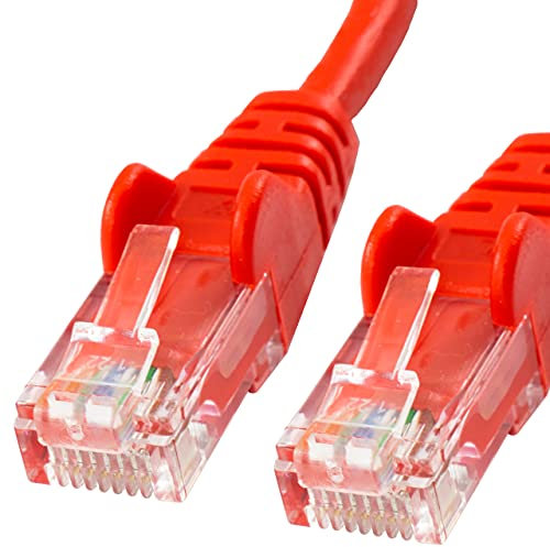 Pebble Eleven 3M Long CAT5e Ethernet Network Cable Red Patch Lead Internet Router PC Xbox PS5