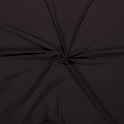 Viskose-Jersey-IDA-200 g/QM-96 Prozent Viskose-Kleiderstoff, Nähen, Stoffe, Viskosestoff-ca.150 cm Breite-50 cm Schritte-Meterware-Oekotex Standard 100 (Schwarz-69-IDA)