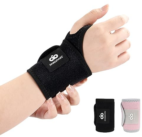 INDEEMAX 1 Pack Kupfer Handgelenk Bandagen für Männer und Damen, Handgelenkbandage für Karpaltunnel, Schmerzlinderung, Arthritis, Einstellbare Kompression Bandage Handgelenk für Linke Rechte Hand