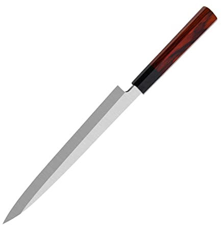 9/10/11/11/11/12 Pollice Yanagiba Sashimi Knife Damasco Acciaio Acciaio Accensimento Prosciutto Filetteting Pesce Giapponese Coltelli da cucina Giapponese Legno e corna Maniglia coltelli ( Color : 10