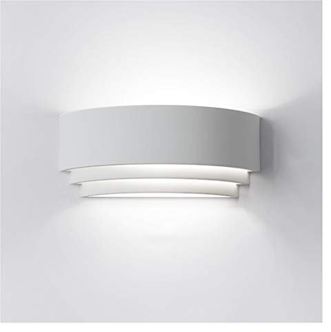 QHYXT Applique Murale Applique Murale Lampe Applique personnalité Lampe en plâtre lumières décoratives Chambre Lampe de Chevet éclairage Mural (Blanc)