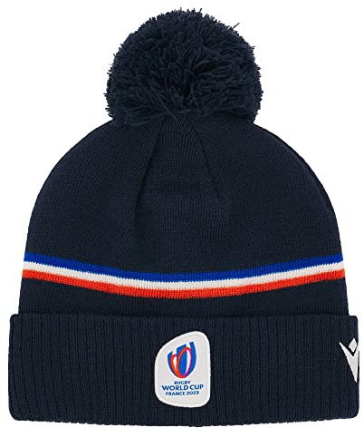 Macron Bonnet Enfant Pompon France Rugby World Cup 2023 Officiel