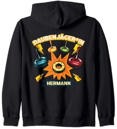 DaubenjägerIn Hermann Stockschütze Asphaltstock Stocksport Kapuzenjacke