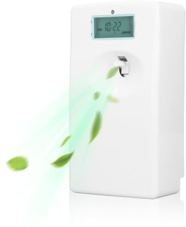 Topyond Dispensador automático de ambientador en Aerosol, Bomba Recargable, pulverizador automático de aromaterapia, dispensador de Perfume de Montaje en Pared para el hogar, habitación, Oficina
