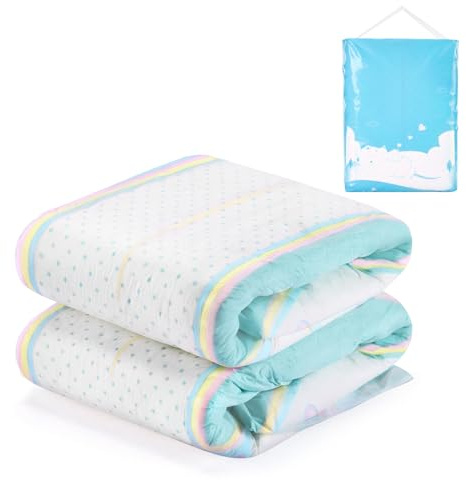 LittleForBig 5500-5800 ml Verstellbarer Klettverschluss Erwachsenen Gedruckten Windeln 2 Stück - Baby Parade (L)