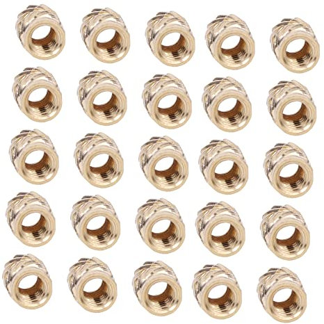 Healvian 100stücke Heat Inserts Professionelle Pressfitting-muttern Kupfer Für Kunststoffteile Langlebig Präzise Und Einfach Zu Verwenden