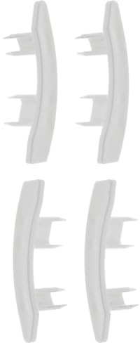 cyclingcolors 4x Embout guidage de lame de volet roulant en PVC blanc Coulisse Maintien Treuil Fenêtre Store Ouverture Fermeture Tablier, pour lame PVC de 55 x 14