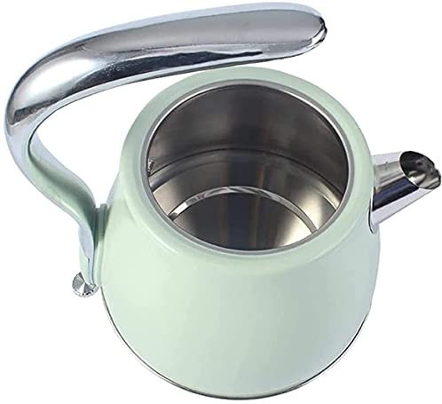 Bollitore elettrico per tè Bollitori elettrici in acciaio inossidabile 304 Bollitore elettrico portatile da viaggio vintage da 1,5 litri Caffettiera f Bollitore riscaldante AST per tè verde Tè rosso