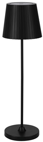 EGLO LED Tischlampe außen Cabozo, Außenlampe Touch dimmbar | kabellose Outdoor Tischleuchte mit USB-Port, Kunststoff in Schwarz, warmweiß, IP44