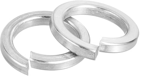 QUARKZMAN 10 Piezas Arandela de Seguridad, Arandela de Seguridad Dividida M20 de Acero Inoxidable 304 para Tornillos Tuercas Pernos, Plateado